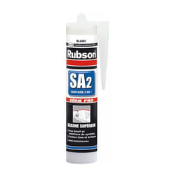 Rubson - Mastic sanitaire silicone acétique surface émaillée+synthétique SA2 translucide-280ml
