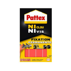 Pattex - Ni Clou Ni Vis Pastilles Fixation Permanente, Pastilles double faces ultra fortes pour intérieur & extérieur, pastilles autocollantes ultra