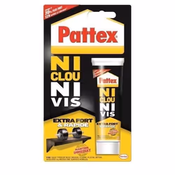 Colle fixation interieur acryliq pattex ni clou ni vis bois tube 52g