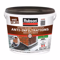 Description générale Le silicone Rubson Anti-Infiltrations noir 5kg est un revêtement anti-humidité super élastique, idéal po ...