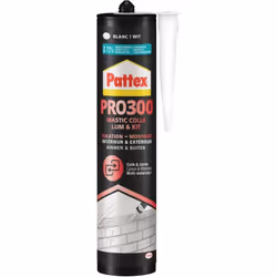 Colle fixation PL300 PATTEX - 410 g blanc - 2690759 - Permet la fixation des éléments décoratifs (moulures, équerres, rosaces ...