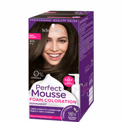 Schwarzkopf Perfect Mousse 400 Expresso Givré, Marron, Expresso Givré, Femmes, 35 ml, Tous types de cheveux, Maintien de la c ...