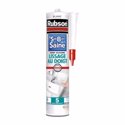 Mastic extrudable mono composant a base d'élastomere de silicones de type acétique, renforcé d'antifongique qui adhere parfai ...