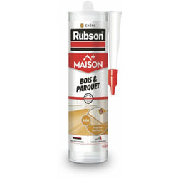 Maison Mastic Bois & Parquet couleur chêne, Mastic acrylique pour tous supports bois et maçonnerie, Joints pour intérieur et extérieur, cartouche de