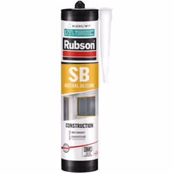 Mastic silicone neutre bâtiment RUBSON - 26104 - Mastic pour joints de dilatation gros et second œuvre. Tous supports Élastic ...