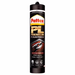 Colle de fixation à base de polymère hybride Flextec avec un fort maintien immédiat de 350kg/m² Pattex Pl Premium High Tack s ...