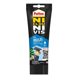 Pattex - Ni Clou Ni Vis Fix Multi Matériaux Intérieur & Extérieur, colle de fixation, colle forte tous supports, mastic blanc, tube de 142 g