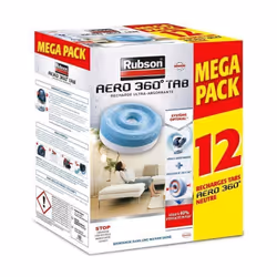 Rubson - promo mega pack Lot de 12 recharge Aero 360 Neutre