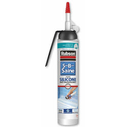 Rubson - Silicone carrelage transparent, 200 ml Mastic sans pistolet sdbs transpar