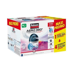 Déshumidificateur d'Air Absorbeur d'humidité - RUBSON - MAXI PROMO - 4 recharges Lavande + 1 appareil Aéro 360° 20 m²