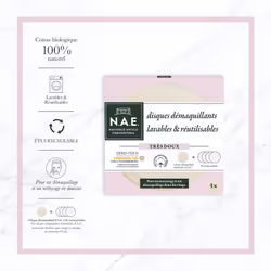 N.A.E. 3178041349734 lingette et tampon démaquillants Tissu démaquillant