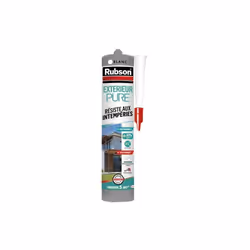 Le mastic pure extérieur de 280 mL de coloris blanc de la marque RUBSON est un mastic idéale pour l'extérieur grâce à sa comp ...