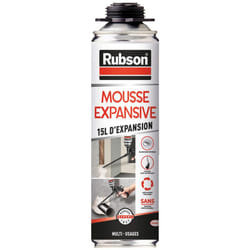 Rubson - Mousse Multi-Usages 15L d'Expansion Aérosol Pistolable 500ml