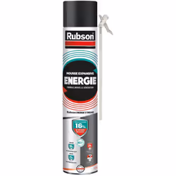 RUBSON Mousse Expansive ENERGIE, Mousse expansive polymère fabriqué, en utilisant des ingrédients partiellement recyclés, qui ...