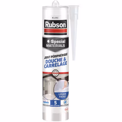 Mastic silicone Rubson de nouvelle génération : il est polyvalent, parfait pour les joints sanitaires et les joints carrelage ...