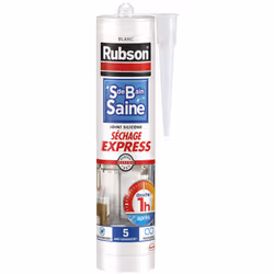 Rubson Salle de bain Saine Séchage Express est conçu pour étanchéifier les zones exposées à l'eau. Joint étanche en 1H seulem ...