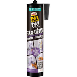Pattex - Colle de fixation forte et démontable Fix & Défix, Translucide, 308g Ni Clou Ni Vis