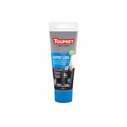 Nom du produit : Enduit de lissage Texture : Pâte Marque du produit : TOUPRET Contenance : 330 g Mode de préparation : Prêt à ...