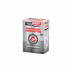 Nom du produit : Enduit de rebouchage Texture : Poudre Marque du produit : TOUPRET Contenance : 1 kg Mode de préparation : A  ...