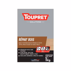 Toupret - Enduit De Réparation, Repar' Bois Marron 1 l