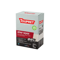Toupret - Enduit De Rebouchage Repar Façade 1 Kg En Poudre, Pour Façade Extérieur