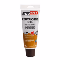 Enduit de rebouchage - TOUPRET - Spécial bois - 330g - Prêt à lemploi - Marron
