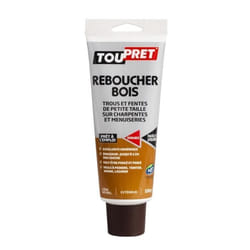 Enduit de rebouchage - TOUPRET - Spécial bois - 330g - Prêt à lemploi - Marron