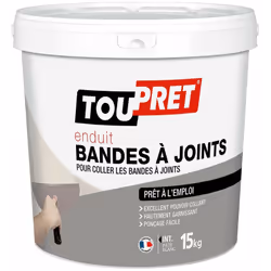 Enduit intérieur en pâte, de couleur blanc. Lisse et jointoie les plaques de plâtre cartonnées. Résultat très lisse. Facile à ...