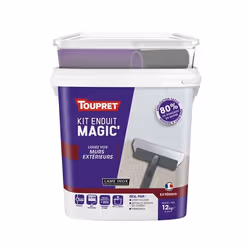 Toupret MAGEX12K, Prêt à l'emploi, Pâte (prête à l'emploi), Blanc, Ciment, Plâtre, 12 kg, Mur