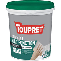 Enduit Multifonct 4 En1 Pate 1.5kg Pot + Spatule Toupret Bcmulp1.5