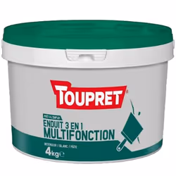 Toupret Multi Fonctions 3en1 Pâte, Prêt à l'emploi, Pâte (prête à l'emploi), Blanc, Brique, Ciment, Plâtre, Plâtre, pierre, 4 ...