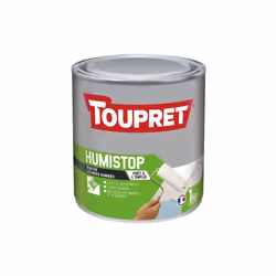 Description générale Enduit Humi-stop TOUPRET - 1Kg est un produit spécialement conçu pour traiter les murs et plafonds endom ...