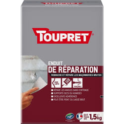Enduit de réparation poudre boite 1,5 kg - Toupret
