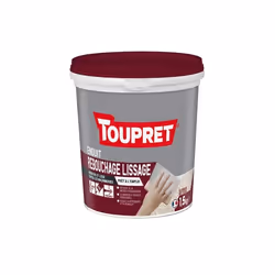 Toupret 3178310017340, Prêt à l'emploi, Pâte (prête à l'emploi), Blanc, Brique, Ciment, Plâtre, 1,5 kg, 2 m²