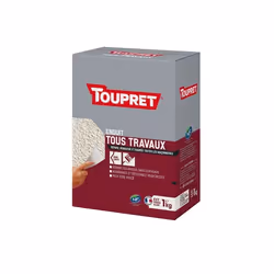 Toupret BCMULEX01, Sous-couche, Poudre, Blanc, Brique, Ciment, Plâtre, 1 kg, 2 h