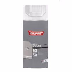 Toupret Plâtre de Paris, Sous-couche, Poudre, Blanc, Brique, Ciment, Plâtre, Plâtre, pierre, 4 kg, 24 h