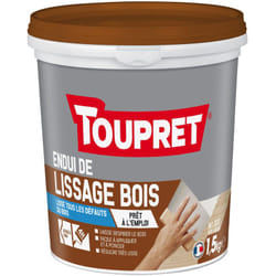 Toupret - Enduit de lissage bois pot 1,5 kg