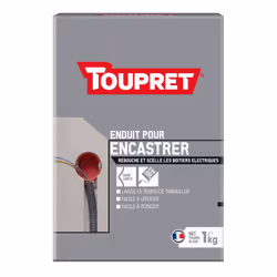 Facile à utiliser Montage cloisons Adhère sur fonds peints Rebouche, colle et scelle L'Enduit pour Encastrer Toupret est un e ...