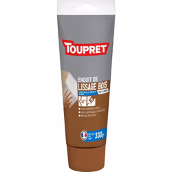 Toupret Enduit de lissage bois, lisse tous les défauts. Caractéristiques Lisse les petits défauts et bouche les pores avant m ...