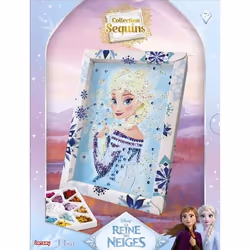 Jeu de création - LANSAY - Collection sequins - ELSA LA REINE DES NEIGES - Dès 7 ans