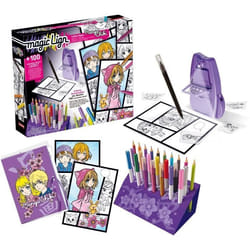 Magic Lign - LANSAY - Coffret Repro Manga Chibi - 100 illustrations - Dès 7 ans