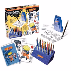Magic Lign - LANSAY - Coffret Repro Naruto - 100 illustrations - Dès 7 ans