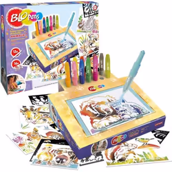 Jeu de coloriage - LANSAY - Blopens Animaux - 16 pochoirs - Lavable - Dès 5 ans