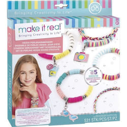 Make It Real - Bijoux Heishi Jours dÉté - Fabrication de bijoux enfants - Dès 8 ans - Lansay