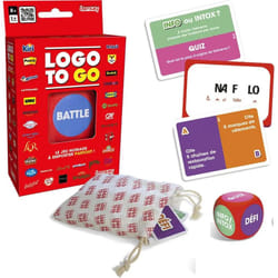 Lansay Jeux de Société - Logo to go, un jeu de plateau amusant et captivant pour toute la famille.