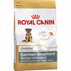 Royal Canin German Shepherd Junior, Chiot, Berger allemand, Maxi (26 - 44kg), Volaille, Riz, Légumes, 12 kg