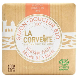 La Corvette Savon Douceur Bio Pêche de Vigne 100 g