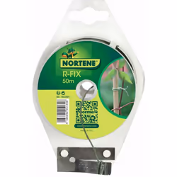 Lien plastifié résistante et souple pour la fixation de tiges de plantes sur tuteur. Utilisable pour divers besoins. Acier pl ...