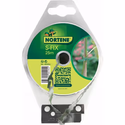 Lien plastifié résistante et souple pour la fixation de tiges de plantes sur tuteur. Utilisable pour divers besoins. Acier pl ...