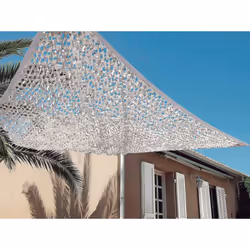 Voile d'ombrage Sahara bi-coloris gris clair/gris foncé réversible Apportez une touche de déco et un coin ombragé sur la terr ...